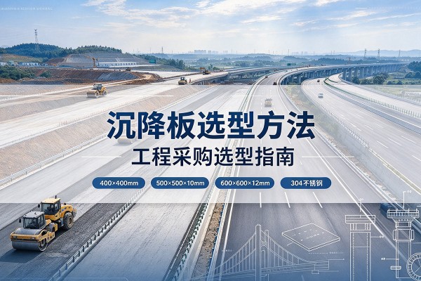 茄子河沉降板选择方法