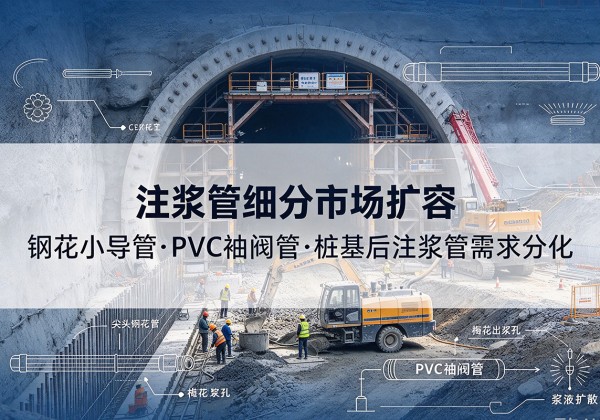 茄子河注浆管细分市场扩容，隧道钢花小导管、PVC 袖阀管、桩基后注浆管需求分化